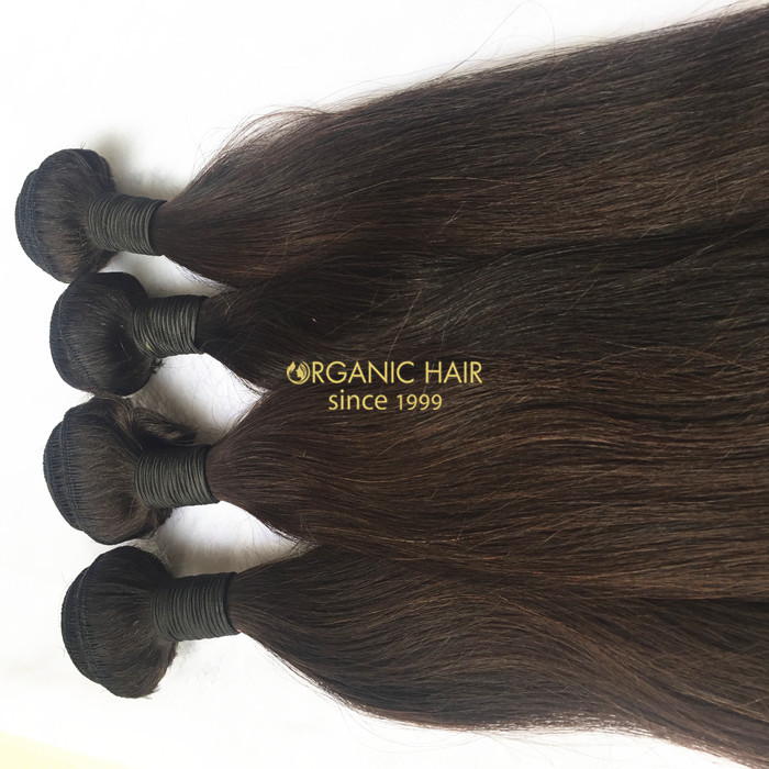 Wholesale silky straight human hair weave